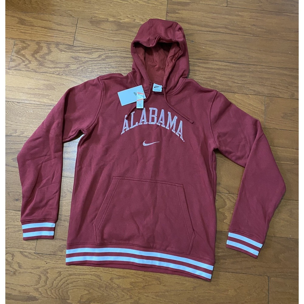 Alabama Crimson Tide Hoodie Mens Red Medium Nike Sweatshirt New! NWT $150